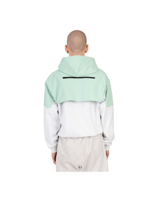 Shell Hoodie - Silver/Mint