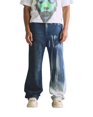 Helios Undgld Wide Jeans - Dual Blue