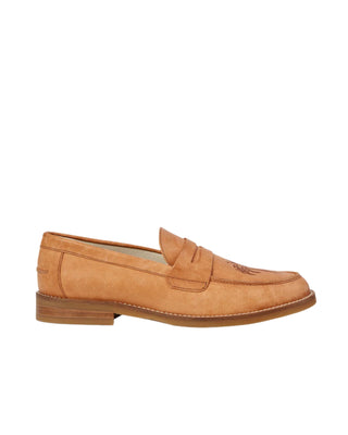 Wilde Natural Palm Tree Penny Loafer Tan