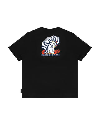 Kid's Seaside Graphic Tee - Black Beauty