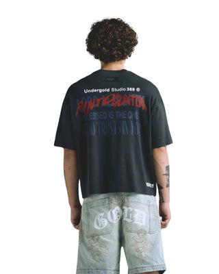 Gratia Plena Pantocrator Boxy T-shirt - Black
