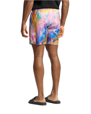 Milos Printed Swim Trunk - Ice Blue