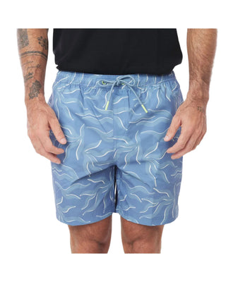 Mens Seaweeds Swim Trunk - Blue Fog