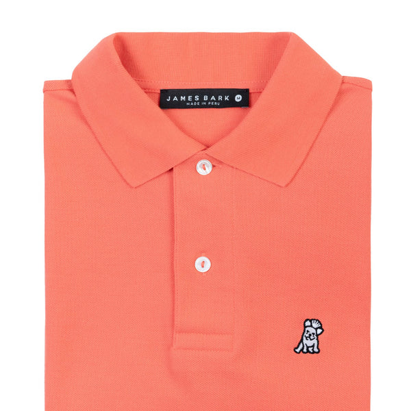Men's Regular Fit Polo Shirt - Hot Coral A11