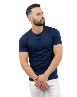Zafiro Classic T-shirt Crew Neck - Navy
