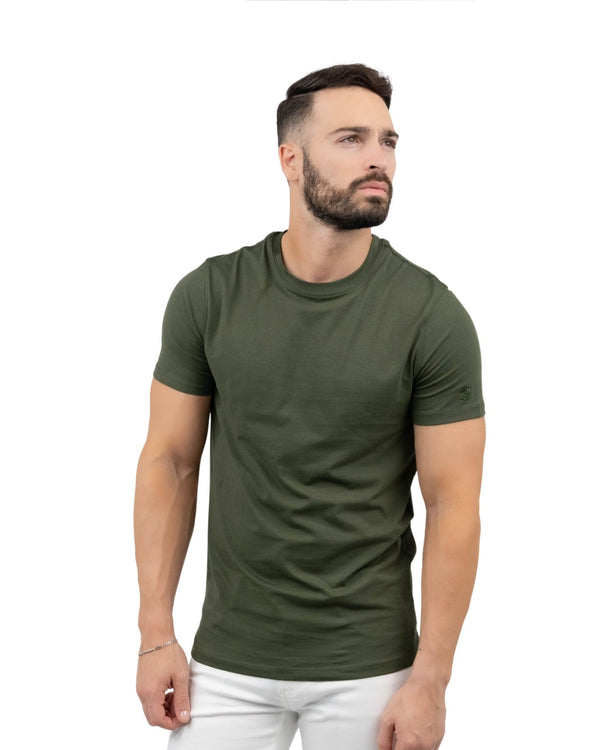 Zafiro Classic T-shirt Crew Neck - Olive