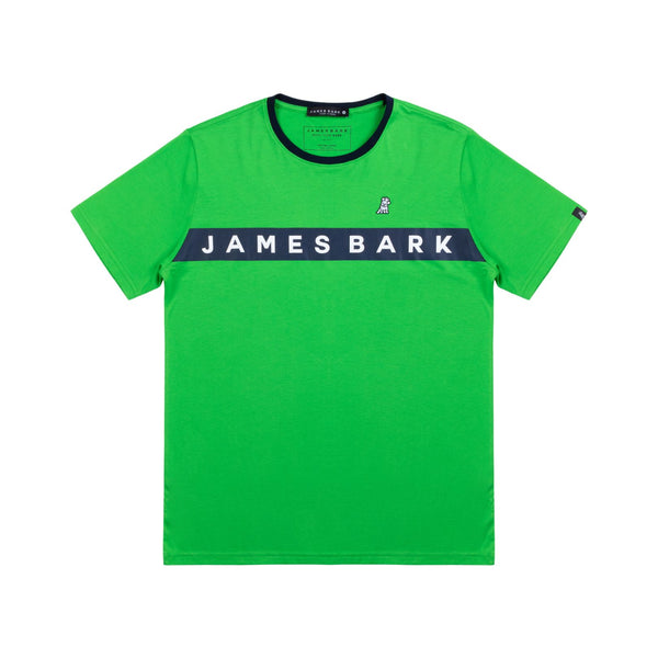 Men's Logo Stripes T-shirt - Classic Green A11