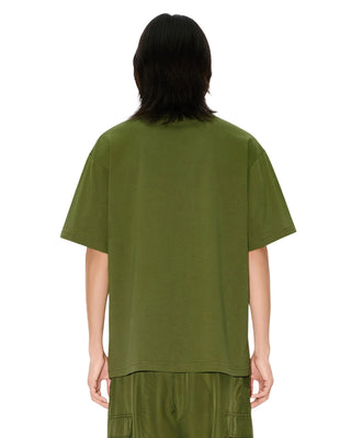 "Boke Flower 2.0' Oversized T-shirt in Cotton - Khaki