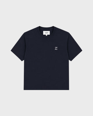 Di Casa Crew Neck T-Shirt Pique - Black