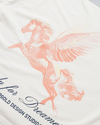 Dreamers Pegasus Long Sleeve Boxy T-shirt - White