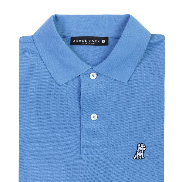 Regular Fit Polo Shirt- Silver Lake Blue A50