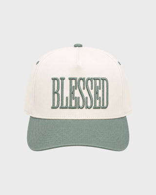 BLESSED TRUCKER HAT - SAGE
