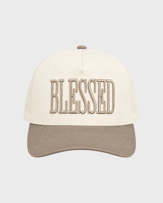 BLESSED TRUCKER HAT - BEIGE