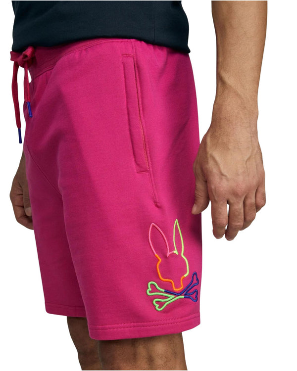 Mens Leo Bunny Shorts - Magenta Storm