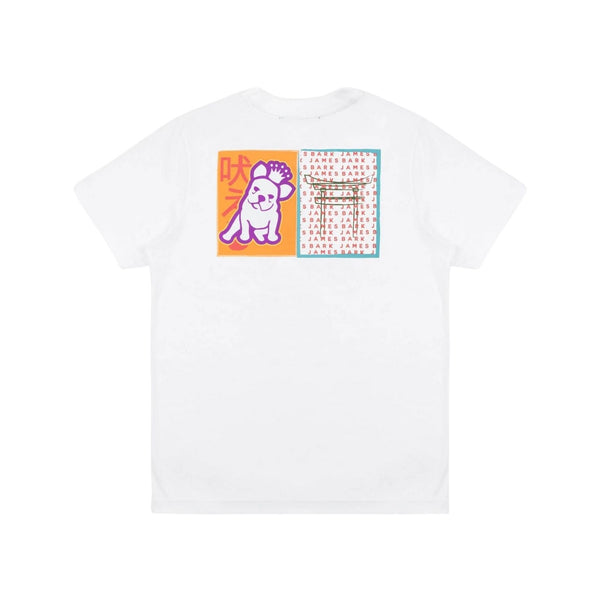 Mens Tokyo Temple Graphic Tee - White