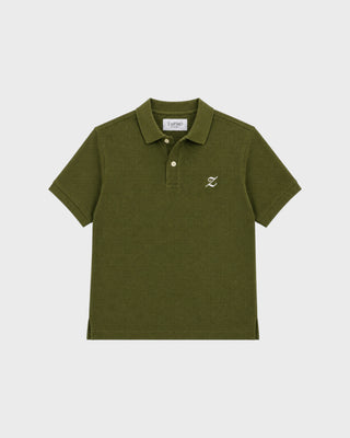 Di Casa Pique Polo - Olive Sage