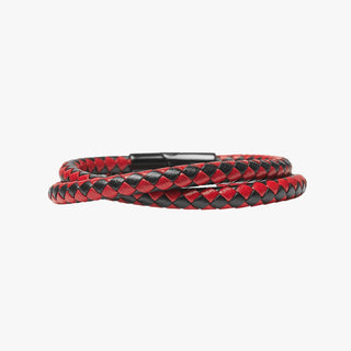 Men's Leather Double Bracelet Emboldened