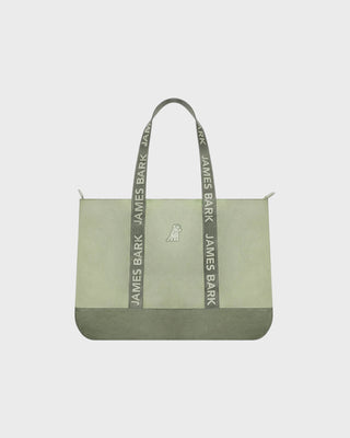 Color Block Tote Bag Olive
