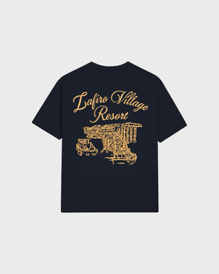Zafiro Village T-Shirt - Navy/Yellow
