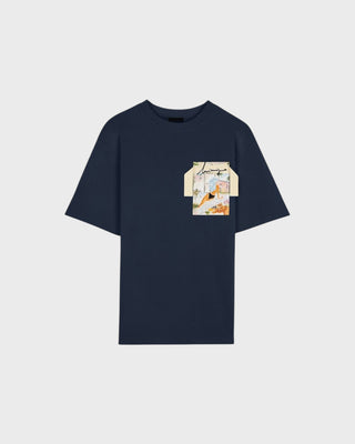 Inimigo Women Tape T-shirt - Navy