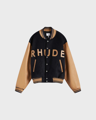 RHUDE LOGO VARSITY - NAVY/ CAMEL