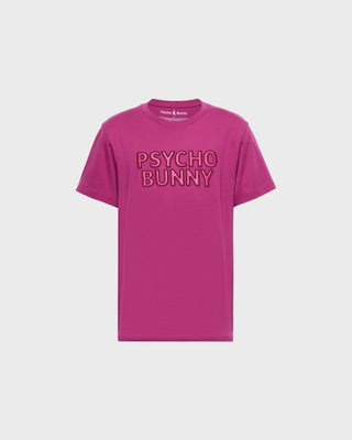 Pierce Embroidered Wordmark Graphic Tee - Boysenberry