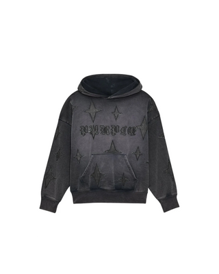 Gothic Star Hoodie - Black
