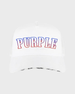 Cotton Twill Trucker Hat - White