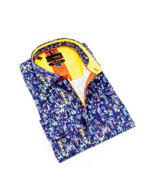 EX L/S Shirt M-20296 - Navy