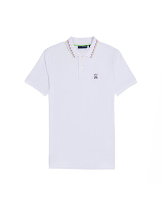 Mens Colton Pique Polo - White