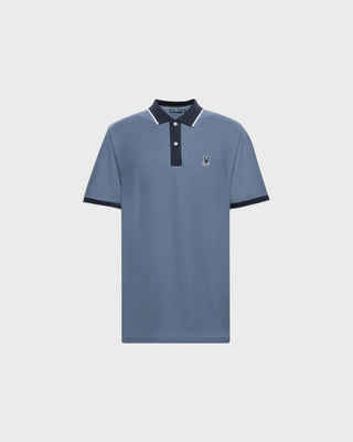 Men's Copper Pique Polo - Vintage Indigo