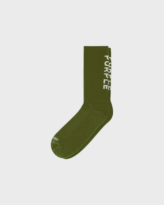 Purple Sock - Green