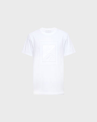 Valdez Embroidered Graphic Tee - White