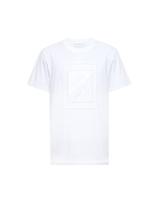 Valdez Embroidered Graphic Tee - White