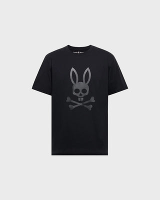 Payson Leather Print Graphic Tee - Black
