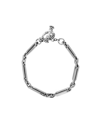 Large Paperclip Bracelet W/ T-Bar & Toggle