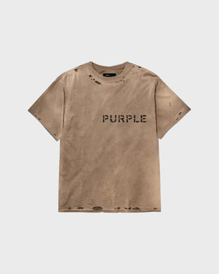 Textured Inside Out Tee - Brown