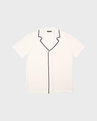 Essential Crochet Button Up Shirt White