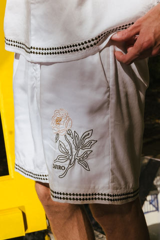 Corto Fiorito Short - White