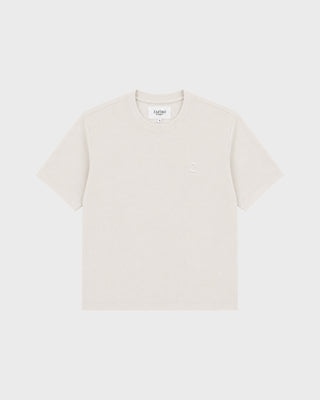 Di Casa Crew Neck T-Shirt Pique - Ivory