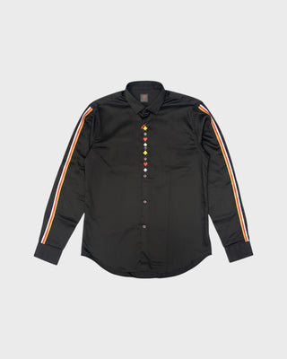 SHIRT L/S ROYAL FLUSH PM BLACK