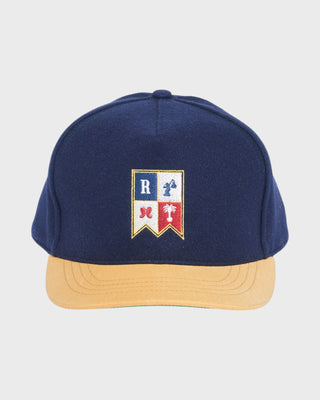 Harbor Crest Hat - Navy/Brown