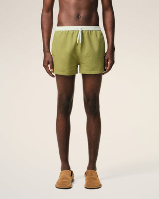 Bicolor Swimsuit - Matcha/Blanc Creme