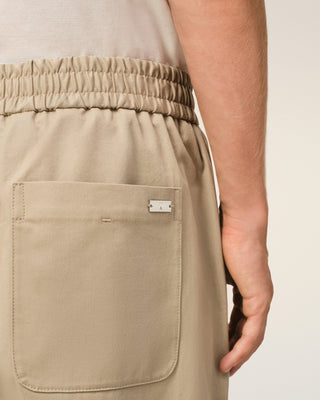 Elasticated Trousers - Beige Taupe