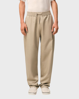 Elasticated Trousers - Beige Taupe
