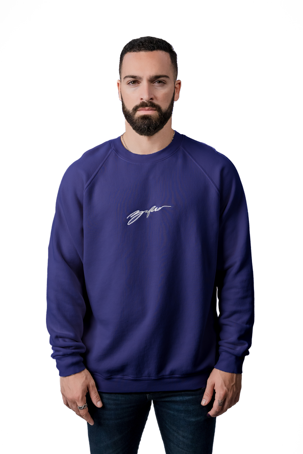 ZAFIRO SIGNATURE SWEATSHIRT - NAVY