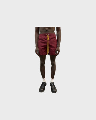 Rhude Radiator Swim Short - Maroon/White