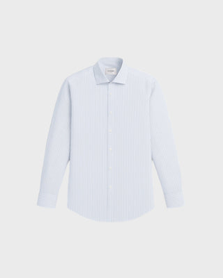 Non Iron Shirt - White/Blue