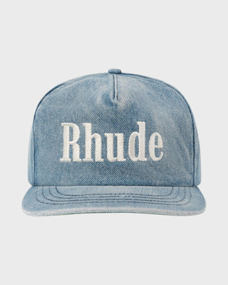 Rhude Logo Denim Hat - Oxford Indigo