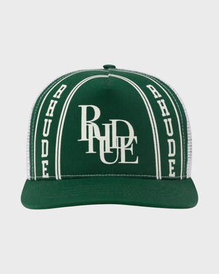Collegiate Scramble Trucker Hat - Green/Off-White